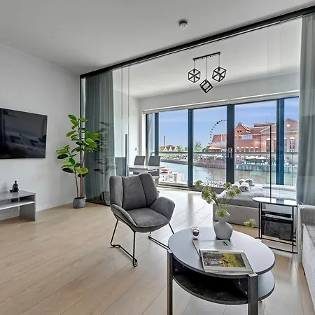 Symfonia Amazing River View Apartment By Downtown Apartments Danzig Exterior foto